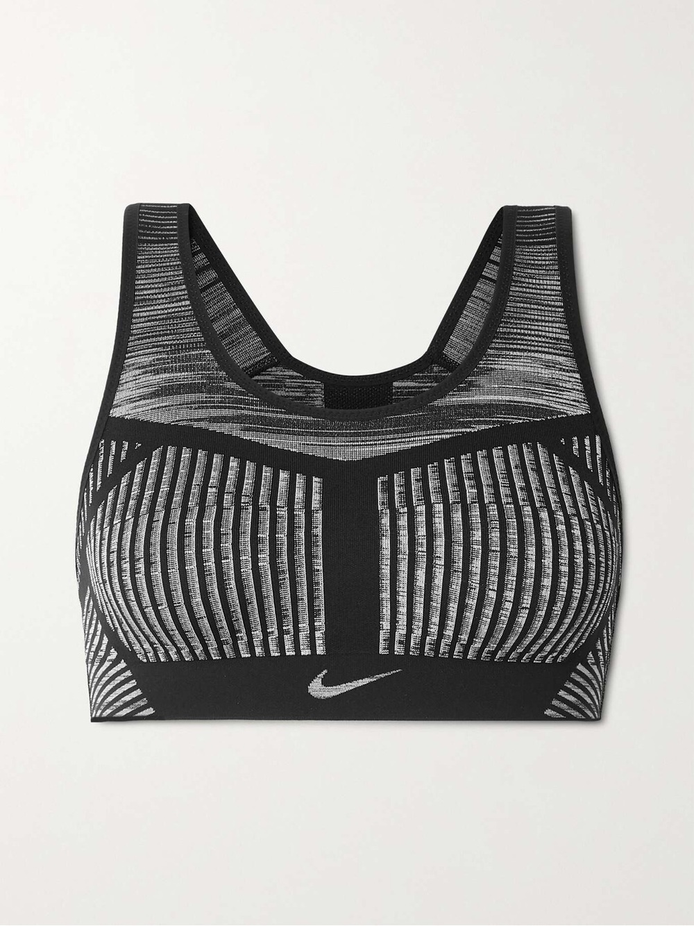 NIKE Fe/Nom Striped Flyknit Sports Bra Size Small